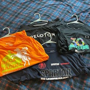 Lot of 4 workout shirts
